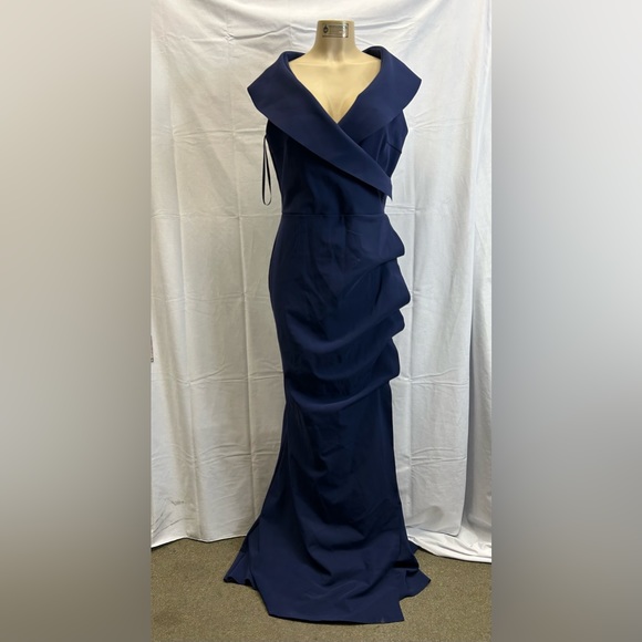 chiara boni la petite robe off the shoulder maxi dress Off-Shoulder Ruffle Mermaid Gown